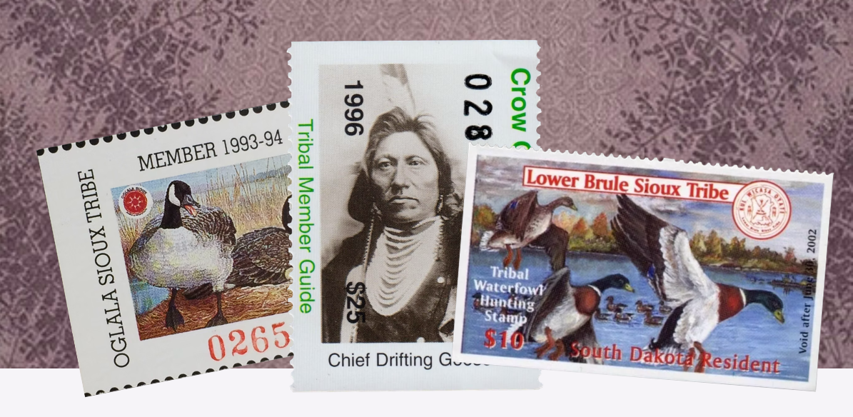 Indian Reservation hunting, fishing, and conservation stamps
